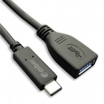 [CU3-AA03] USB3.1 Type-C OTG Adapter Cable, USB3.1 Type-C male to A female; Gen 1, 12cm.