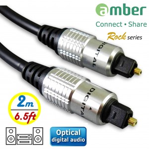 AT22_ S/PDIF Optical Digital Audio Cable, Toslink to Toslink, 2m (6.5ft)