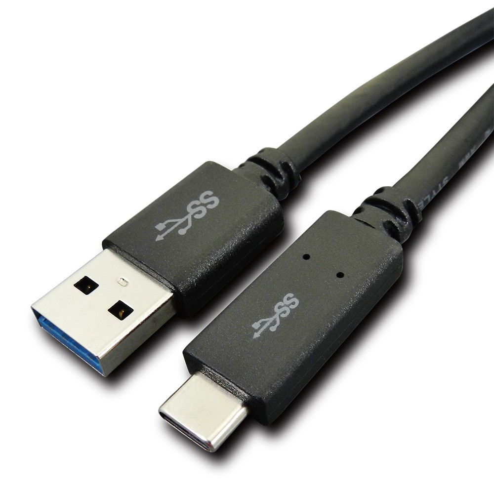 [CU3-CA310] USB-IF認證 USB3.1 Gen2 (10 Gbps)傳輸線/ USB3.2 Gen2，USB3.2 A 對 Type-C，1米。