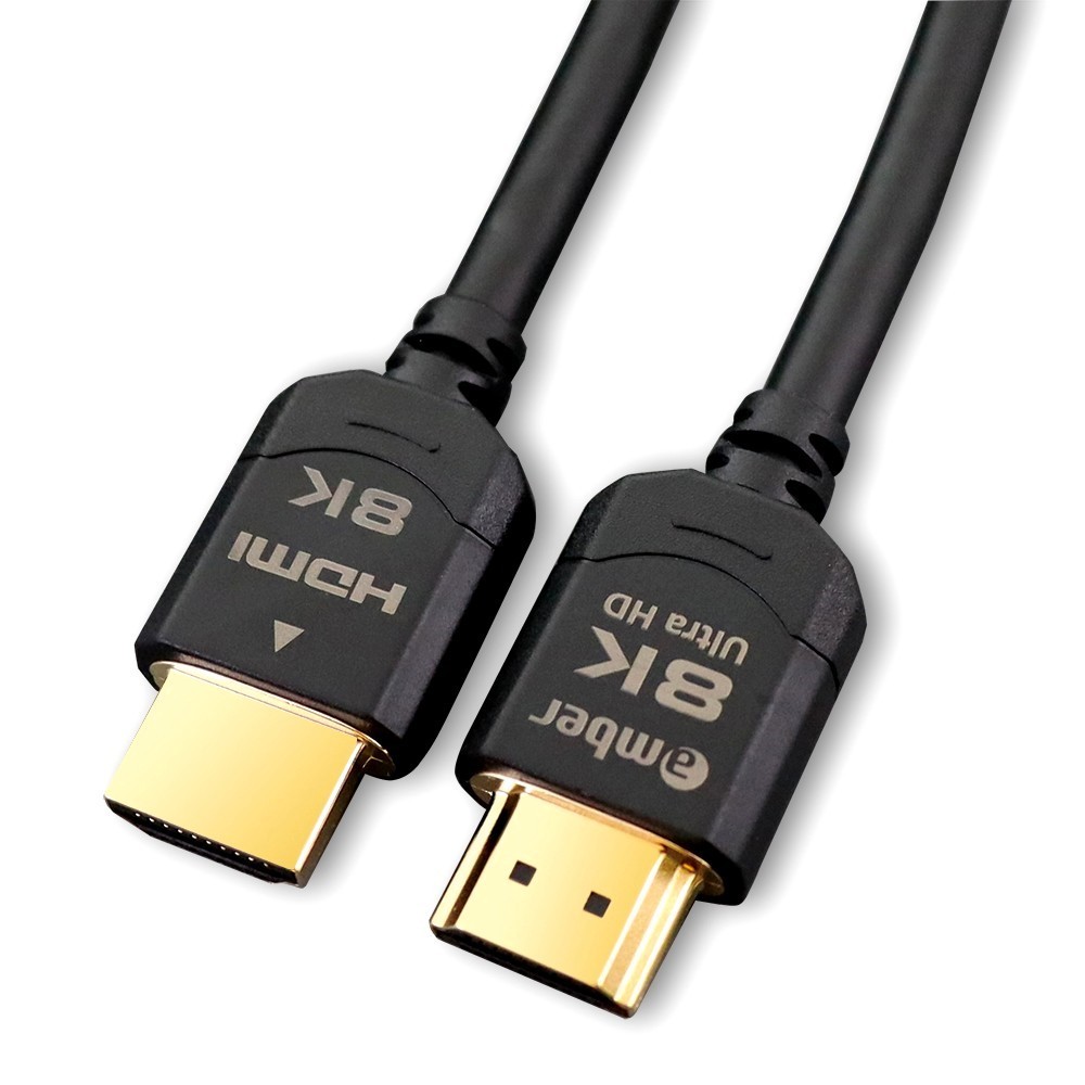  [Amber- HDMI 2.1 Certified Cable]  UHS超高速優質HDMI 2.1影音傳輸[認證線]，A-A, 8K@60Hz, 48Gbps, OFC無氧銅, 2m。Ultra High Speed Certified HDMI 2.1 cable。