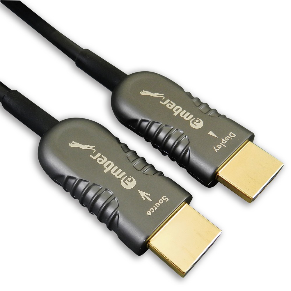 HMAO-P10_ HDMI 2.0主動式光纖傳輸線, Premium 4K @60Hz/ 18Gbps, HDR, 4:4:4, 10m, Panther Beyond黑豹超越 