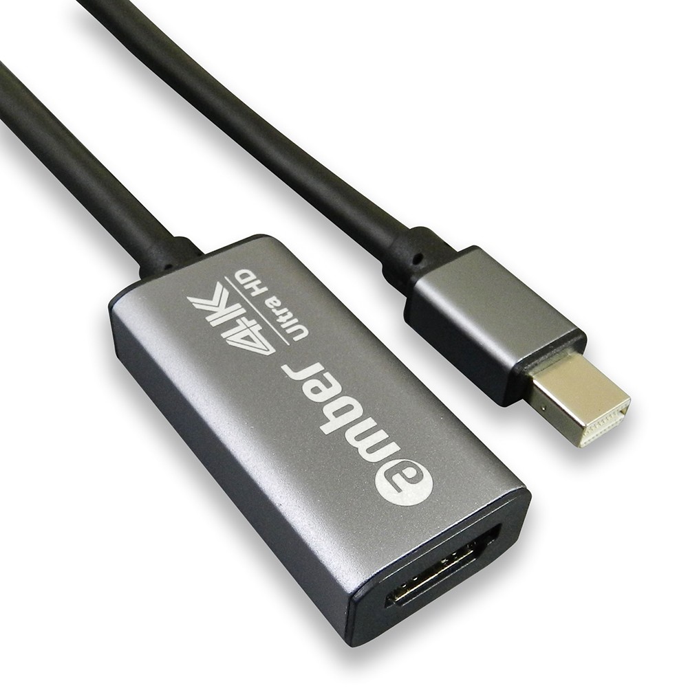 [MDP-H26] 主動式轉接器mini DisplayPort轉HDMI 2.0; Thunderbolt轉HDMI 2.0, Premium 4K @60Hz, Active Adapter.