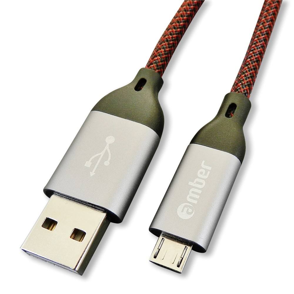 MUB-C12_ USB A to micro USB (micro B)極強韌QC 3.0快速充電線，強固高級的鋁合金殼接頭。耐電壓/電流達30V/3A。1.2米。