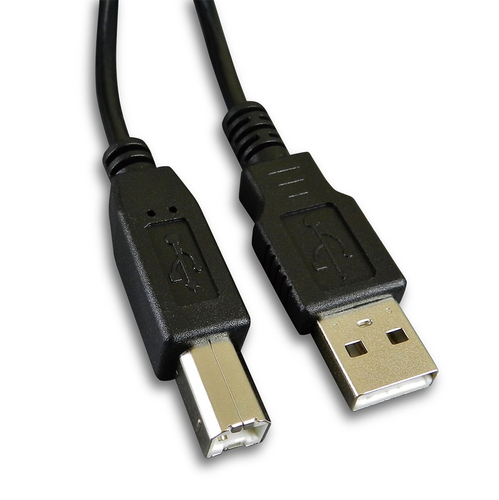 [MUB-C807] 傳輸線USB A 轉USB B。音響等級，適用於印表機、事務機。USB A to USB B, 1.28 m。