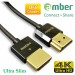 [HM-AA220] 超優質Premium 4K UHD，超細HDMI A-A傳輸線，OFC無氧銅，支援HDMI 2.0規格。1.8m。